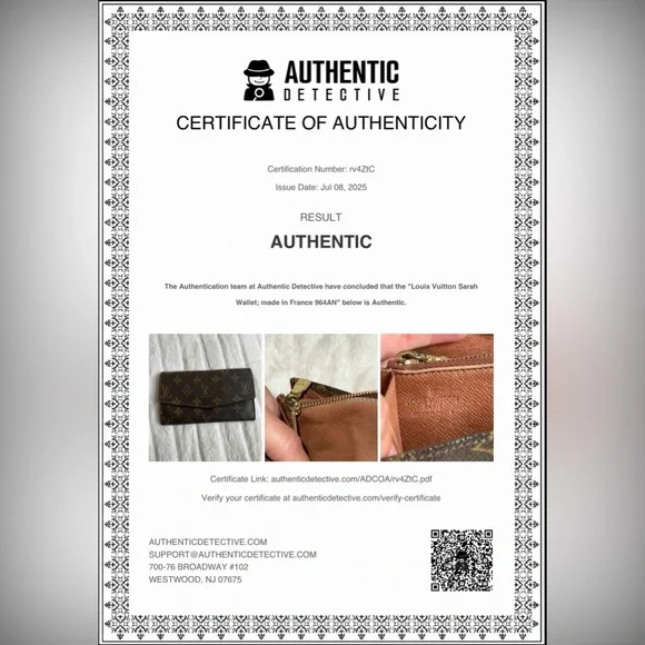 Louis Vuitton Sarah Monogram Wallet - FULL INCLUSION - Picture 7 of 15